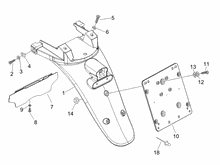 Hinterabdeckung - Kotflügellappen