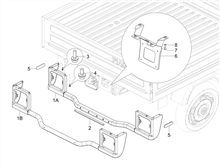Hinterabdeckung - Kotflügellappen