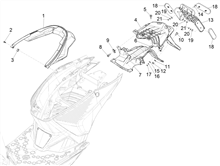 Hinterabdeckung - Kotflügellappen