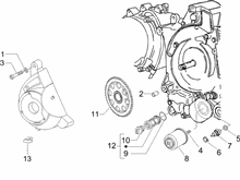 Schwungraddeckel - Ölfilter
