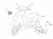 Spannungsreglerern - Elektronisches Steuergerern - Zündspule