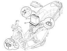 Fernschalteren - Batterie - Hupe