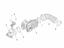 Drosselkörper - Einspritzdüse – Ansaugstutzen