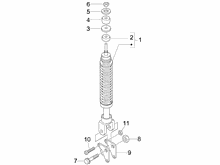 Hintere Radaufhängung - Stoßdämpfer