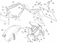 Hinterabdeckung - Kotflügellappen
