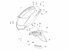Hinterabdeckung - Kotflügellappen