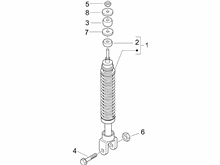 Hintere Radaufhängung - Stoßdämpfer