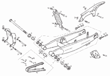 Schwinge - Stoßdämpfer