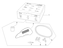 Complete wear and maintenance kit