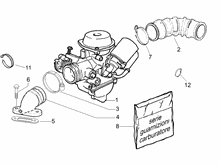 Vergaser, komplett - Ansaugstutzen