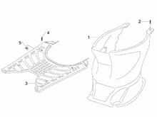 Mittlere Verklaidung - Fußraster