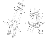 Vorderes Schutzblech-Stütze