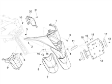 Hinterabdeckung - Kotflügellappen