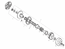 Getriebene riemenscheeiben