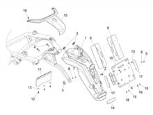 Hinterabdeckung - Kotflügellappen