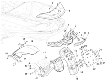 Hinterabdeckung - Kotflügellappen