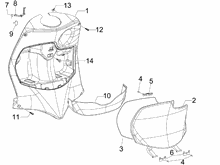 Vorderes Handschuhfach  - Schild-Rückseite