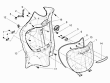 Vorderes Handschuhfach  - Schild-Rückseite