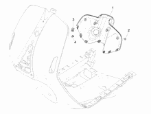 Vorderes Handschuhfach  - Schild-Rückseite
