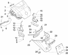 Hinterabdeckung - Kotflügellappen