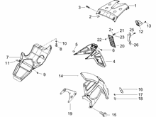 Hinterabdeckung - Kotflügellappen