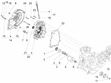Schwungraddeckel - Ölfilter