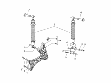 Hintere Radaufhängung - Stoßdämpfer