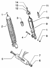 Stoßdämpfer hinten