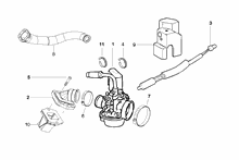Vergaser, komplett - Ansaugstutzen