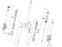 Hintere Radaufhängung/Federung - Stoßdämpfer