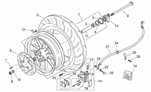Hinterrad Scheibenbremse