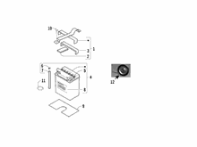 Fernschalteren - Batterie - Hupe