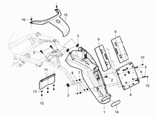 Hinterabdeckung - Kotflügellappen