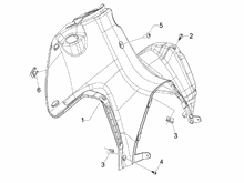 Vorderes Handschuhfach  - Schild-Rückseite