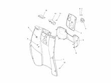 Vorderes Handschuhfach  - Schild-Rückseite