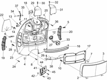 Vorderes Handschuhfach  - Schild-Rückseite