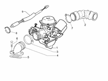 Vergaser, komplett - Ansaugstutzen