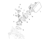 Drosselkörper - Einspritzdüse – Ansaugstutzen