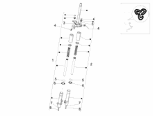 Hintere Radaufhängung/Federung - Stoßdämpfer