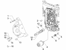 Schwungraddeckel - Ölfilter