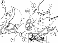 Verkleidungen vorne - Spritzschutz