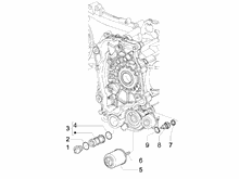 Schwungraddeckel - Ölfilter