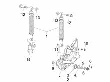 Hintere Radaufhängung - Stoßdämpfer