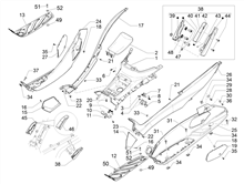 Mittlere Verklaidung - Fußraster