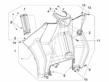 Vorderes Handschuhfach  - Schild-Rückseite