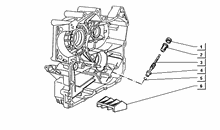 Einheit Zylinder-Kolben-Kolbenbolzen