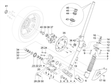 Vordere Radaufhängung/Federung - Stoßdämpfer