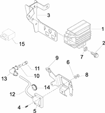 Spannungsreglerern - Elektronisches Steuergerern - Zündspule
