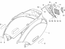 Hinterabdeckung - Kotflügellappen