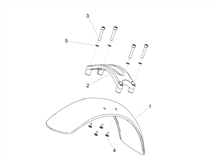 Vorderes Schutzblech-Stütze
